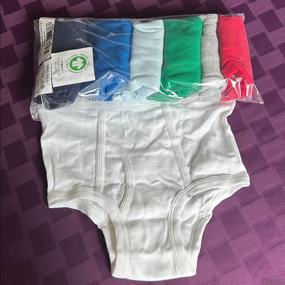 Hanna Andersson 7-Pack Organic Cotton Classic Briefs in Assorted Colors